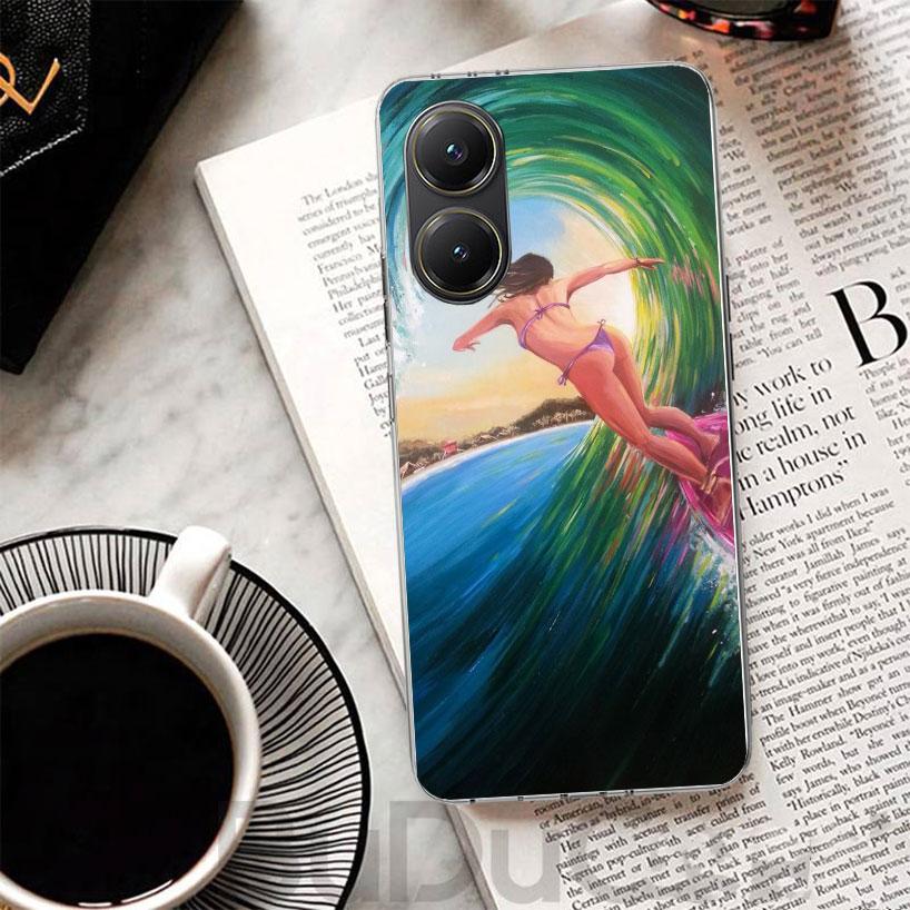Surf Board Aesthetic Cover For Xiaomi Poco X7 X6 X5 Pro X3 Nfc F7 Ultra Phone Case F6 F5 X4 F4 Gt F3 M6 M5S M4 M3 Print Shell Po