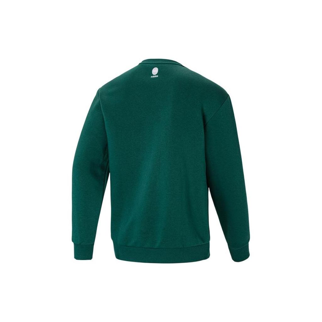 Adidas Neo Cartoon Anime Print Crewneck Casual Sweatshirt Unisex Green IB8895