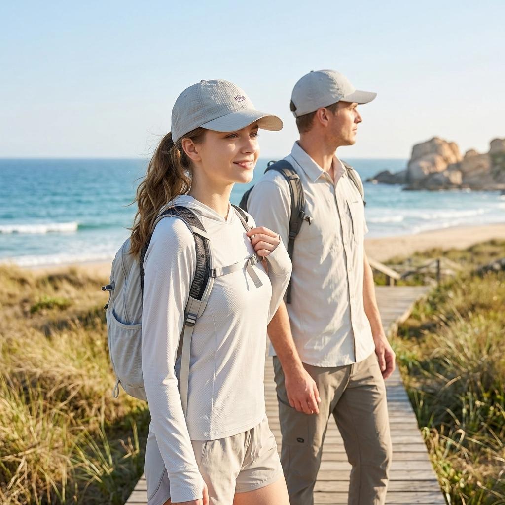 Unisex Sun-Protection Hat Quick Dry Lightweight for Outdoor Sports UV-Protection Classic Plaid Design Adjustable Fit