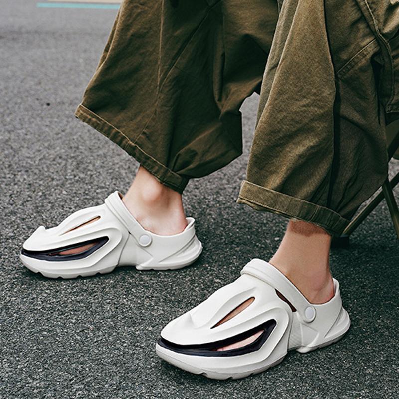 Fashion Smile Pop Men's Fashion EVA Beach Shoes Increase Height Casual Thick Sole Men's Sandals Summer Soft Non-slip Men Slippers