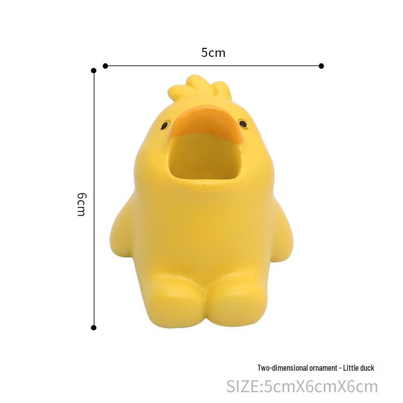 Charming Cartoon Animal Toothbrush Holder - Decorative Bathroom Rack and Storage Ornament