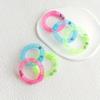 Cat Self-Playing Toy. Donut-Shaped Cat Soft Tube with Bell Sound, Bouncing Spring Cat Toy, Without Battery