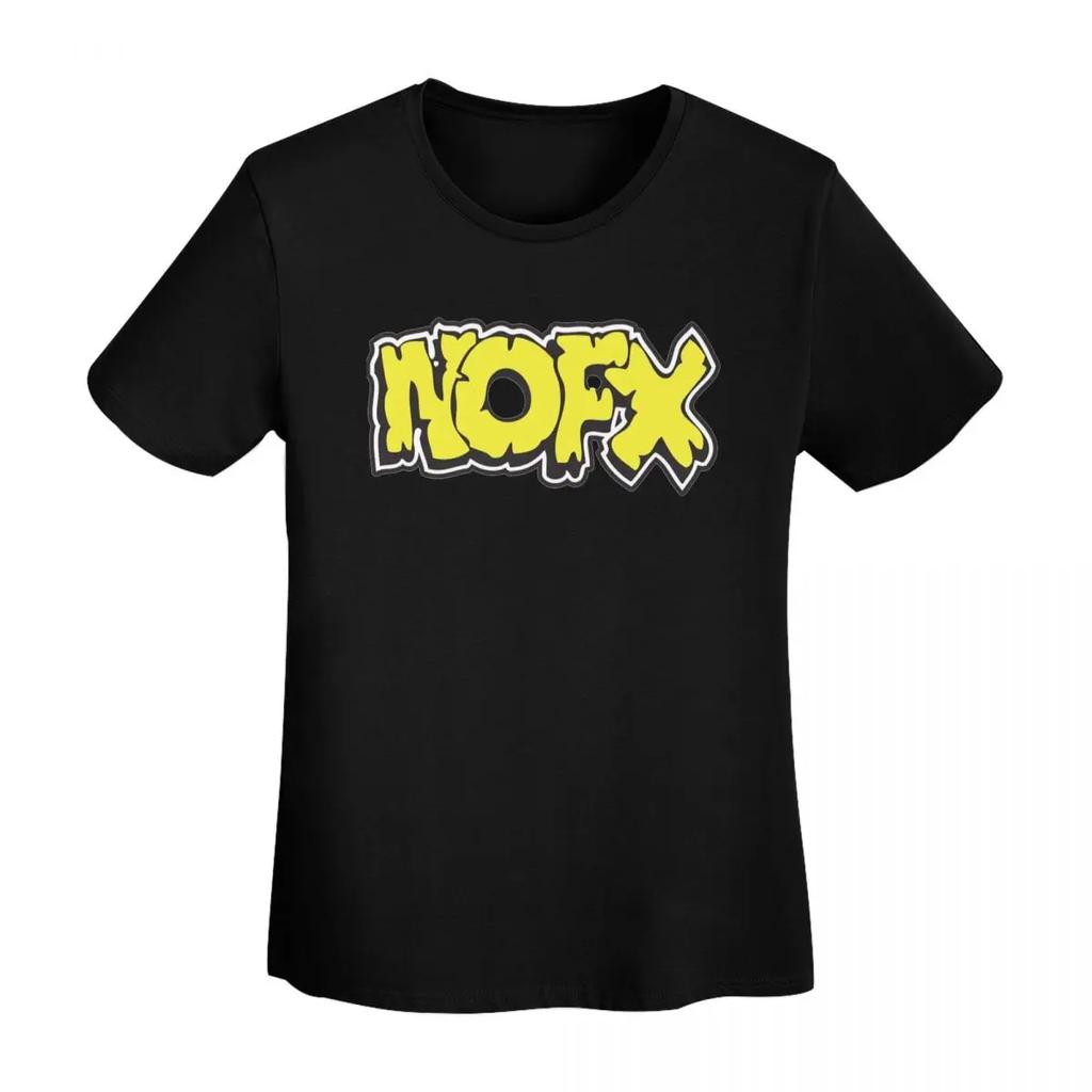 Nofx Band Final Tour Skull TShirt Women Short Sleeve T Shirts Round Neck Streetwear Cotton Summer Tees Streetwear