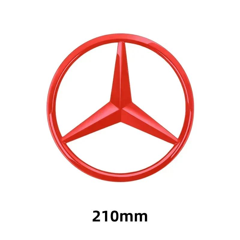 1ks 188mm 210mm ABS Auto Přední Maska Znak Nálepka Kryt Emblem Pro Mercedes Benz Třída A/B/C/E/S GLA CLA GLE GLK CLK CLS GLS GLC