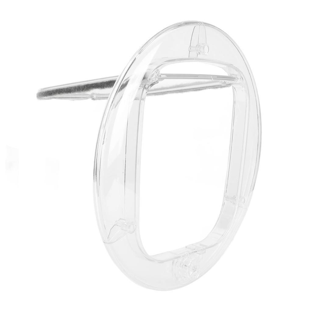 Cat Door for Interior Exterior Doors Transparent 4 Way Locks Silent Brush Strips Strong Magnetic