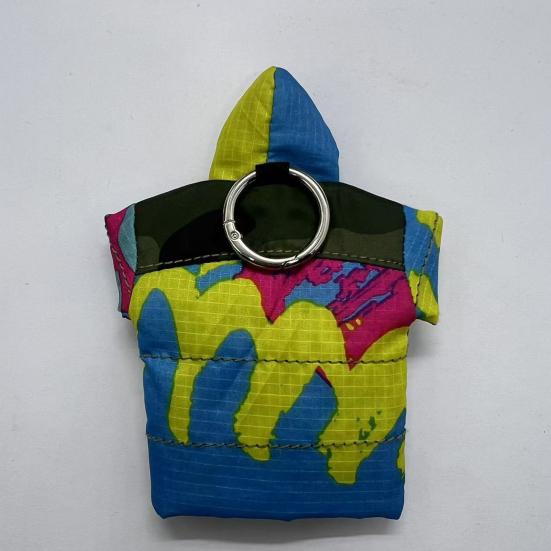 Hoodie Keychain Keep Your Keys Warm Mini Down Jacket Keychain Zippered Jacket Design
