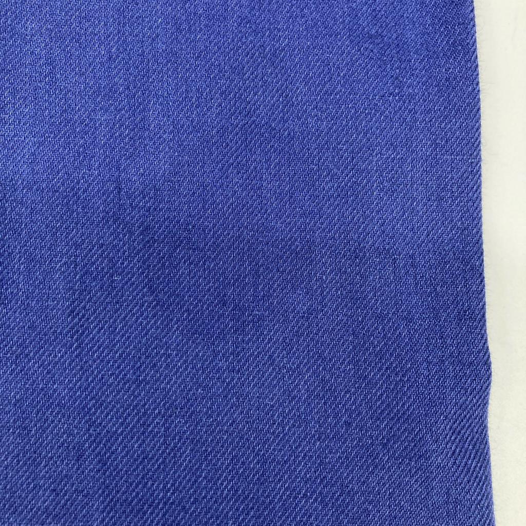 loro piana FA11275 Blue Linen 100% High-Waisted Tucked Wide Pants Bottoms 40 blueUsed