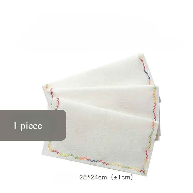 

Rainbow Oleophobic Kitchen Rag Not Easy To Stick Oil 8-layer oleophobic net dishcloth Household dish cleaning towel 1pc