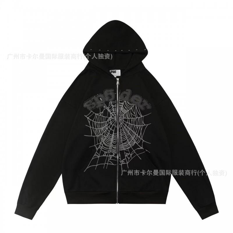 Sp5der Streetwear Hoodie Couples Unisex Oversized Cotton Pullover Sweatshirt Winter Casual Hip Hop