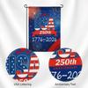 The People 1776-2026 Flag Memorial Day Patriotic 250th Birthday 250 Years United States Indoor Garden Decoration (250 YEARS)