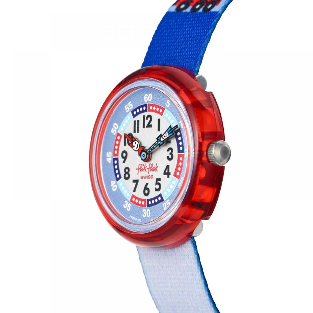 Flick Flack Fbnp160 City Of Life Firetruck Kids Nato Watch