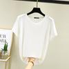 Women's Crew Neck Short Sleeve T-Shirt Regular Fit High Stretch Modal Fabric Solid Color Summer Casual Layering Basic Top