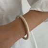 Salircon 3 Styles Boho Irregular Thick Resin Acrylic Bangles Women On Hand Vintage Geometric Elegant Bracelets Pulseras Jewelry