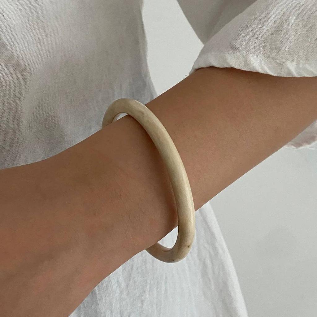 Salircon 3 Styles Boho Irregular Thick Resin Acrylic Bangles Women On Hand Vintage Geometric Elegant Bracelets Pulseras Jewelry
