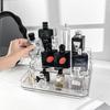 Acrylic Perfume Organizer Stand Transparent Display Cosmetic Storage Box Desktop Three-tier Ladder Shaped Organizer Holder