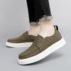 Fashion High Quality Men Business Casual Leather Shoes Fashion Brand Antiskid Comfy Thick Soled Lace-Up Vulcanized Shoes Walking Shoes