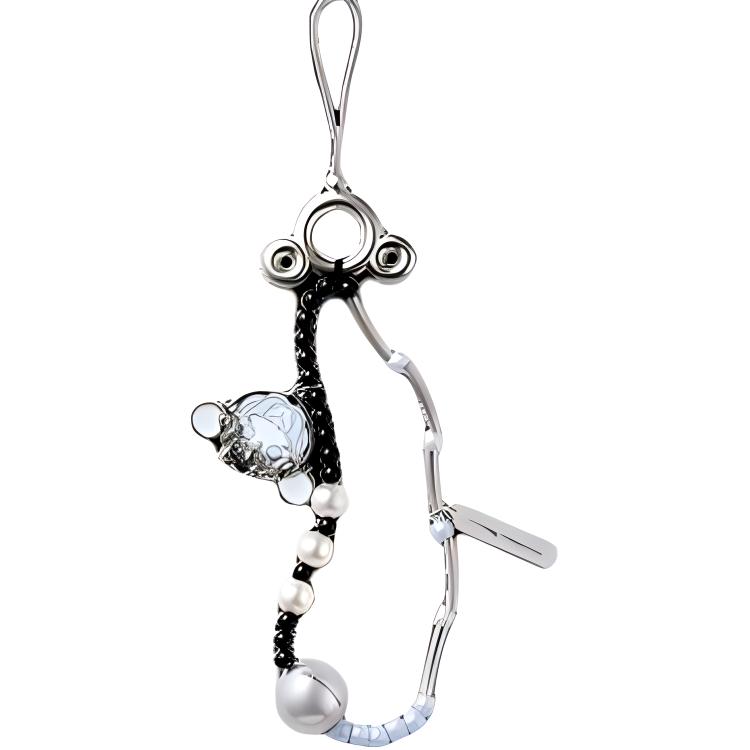 New POP MART Skullpanda Sound Collection Cell Phone Chain Mystery Boxes Single Blind Box/whole Box 9 Pcs PPMT-2406-0099