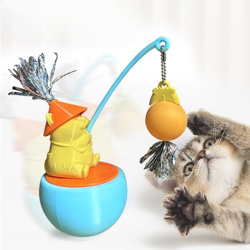 Pet Toys, Cat Toys, Cat Teaser Sticks, Cute Cat Toys, Self-entertaining and Entertaining, Fun Unbreakable Dolls, Cat Scratchers