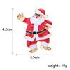 Christmas Brooch Set Santa Snowman Tree Pin Popular In Europe & US | Festive Lapel Pins for Xmas Sweater Decoration Men Women Body Accessories
