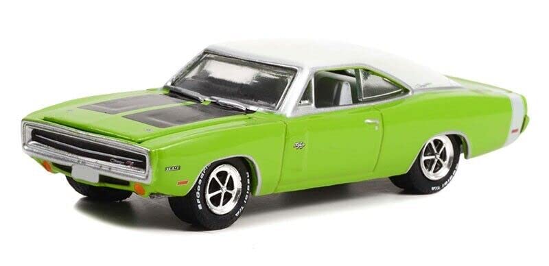 GREENLIGHT 1/64 Dodge Charger HEMI R/T 1970 Green Valley Jackson GREENLIGHT Barrett-Jackson Ser 10 Dodge Charger Diecast Car [Parallel Import]