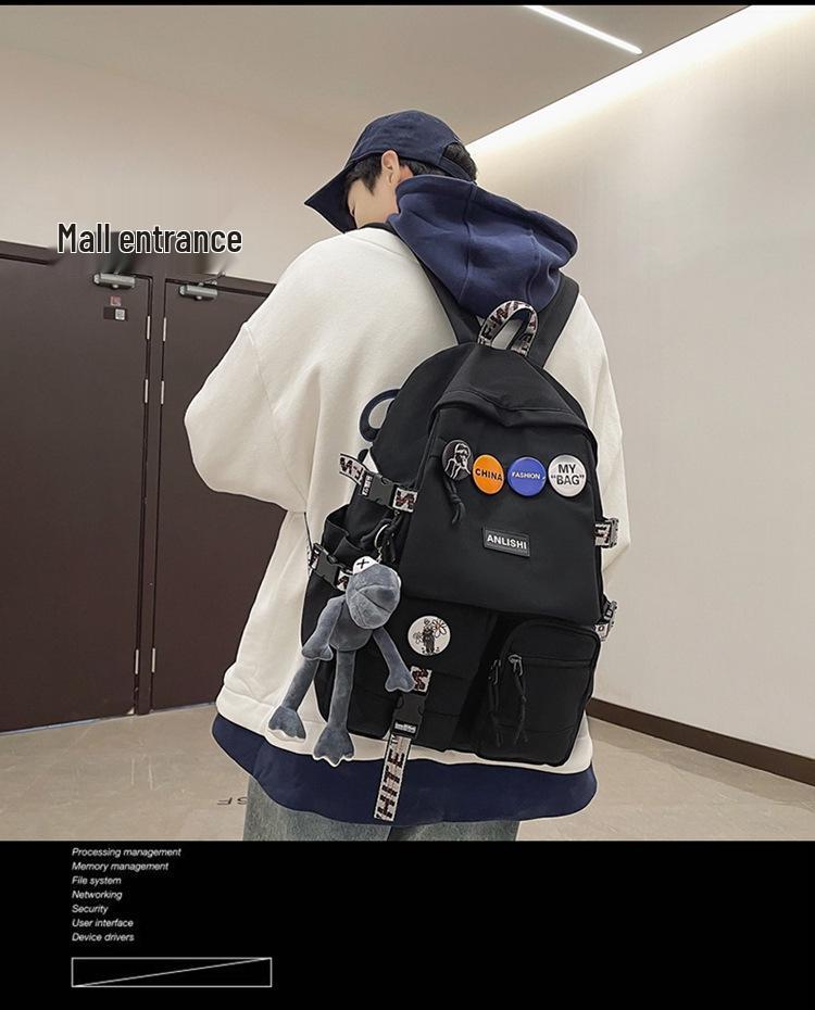 Large Capacity Unisex Backpack for Students: Ideal for High School, College, and Travel