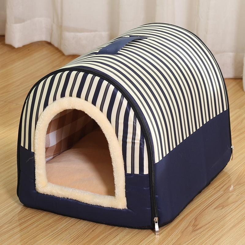Dog Pet House Dog Bed For Dogs Cats Small Animals Sleeping Bed Indoor Soft Cozy Dog Cave Bed Foldable Removable Warm Cats Kennel
