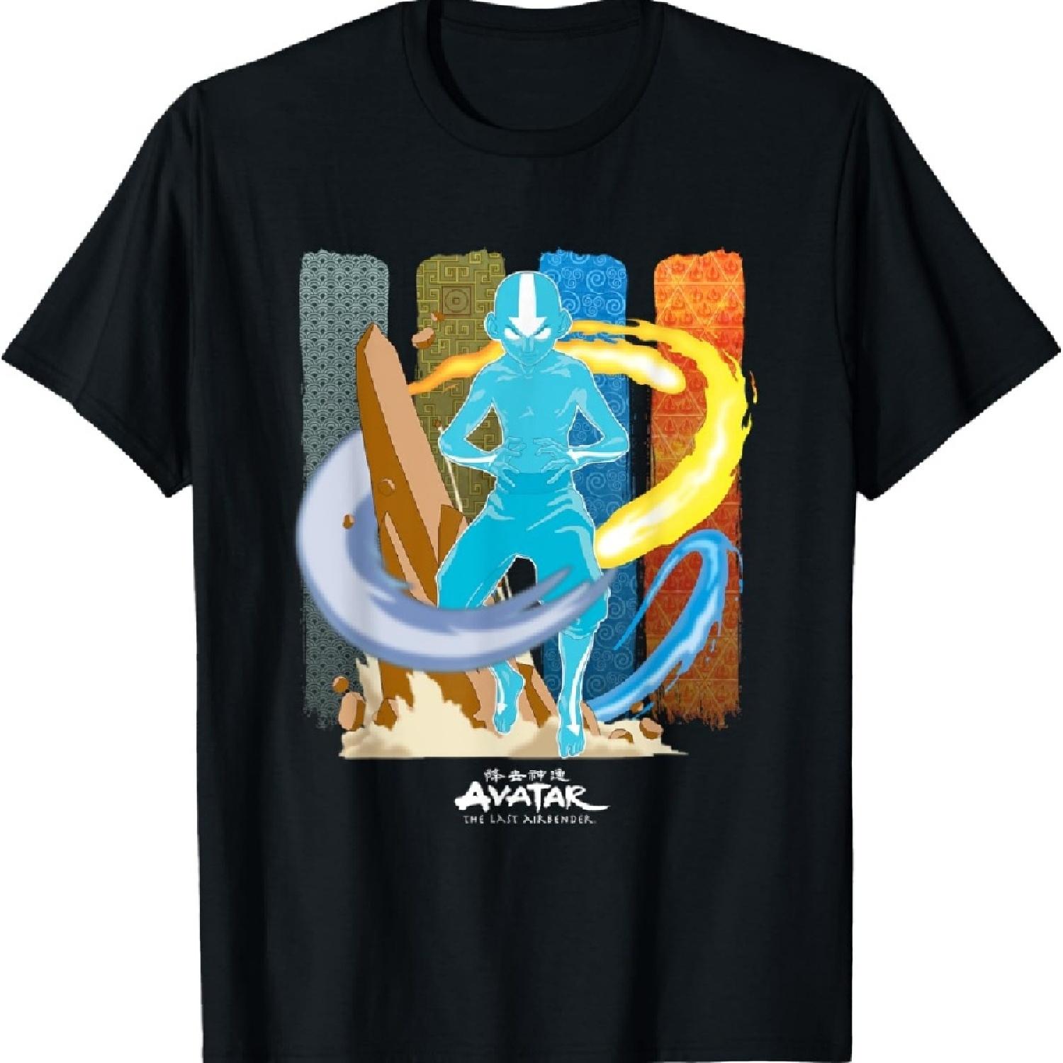 

AvatarThe Last Airbender Aang Avatar Nations Unite Panels T-Shirt XXXXXL