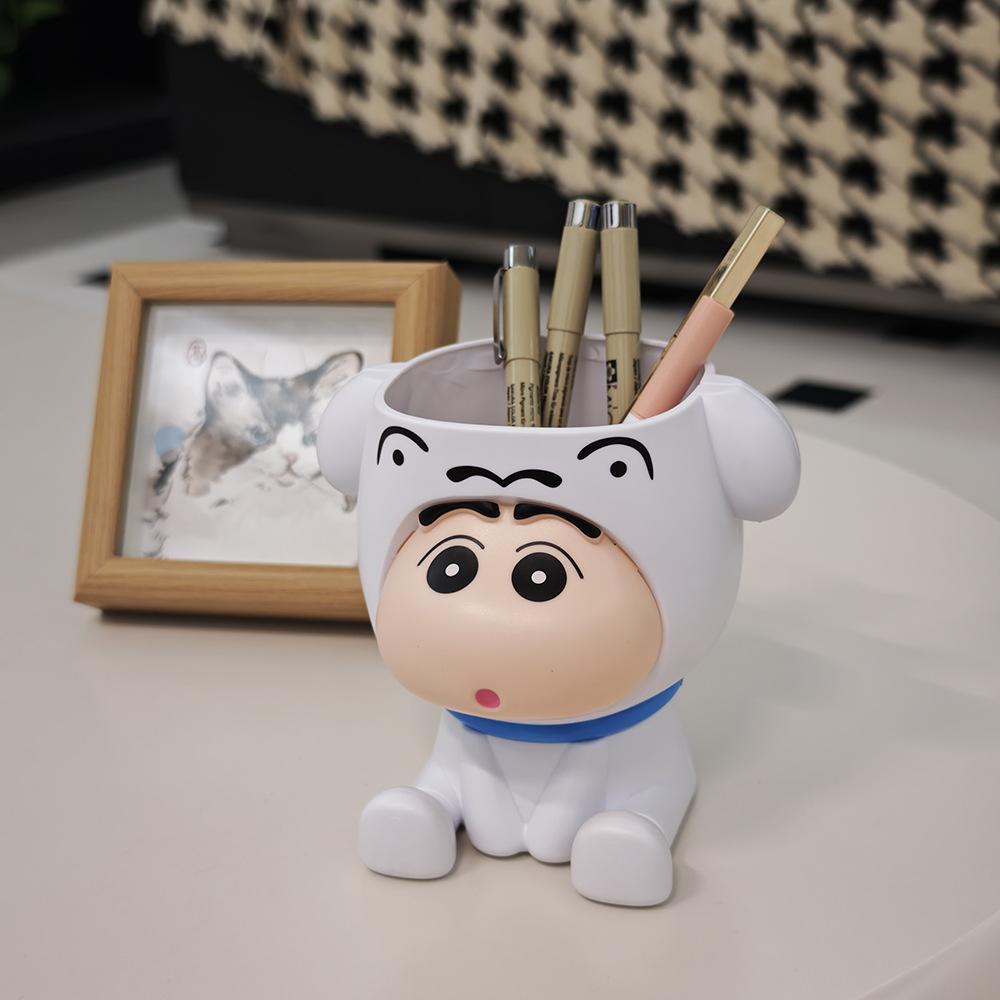 Shin-Chan Pencil Case Crayon Shin Chan Pencil Box Cute Pen Holder Shin Chan High Quality Toy Ornament Desk Storage Supplies