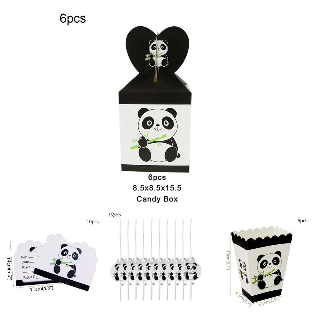 Fournitures de Fête Ravissantes sur le Thème Panda Vaisselle Décor pour des Célébrations Joyeuses pour Enfants