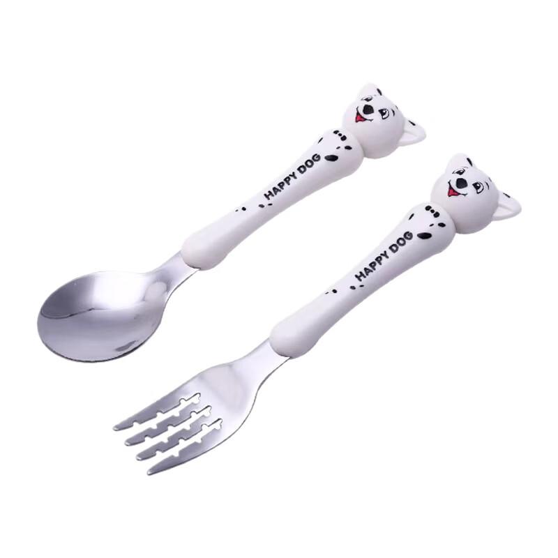 Ru Han Stainless Steel Puppy Cutlery Set