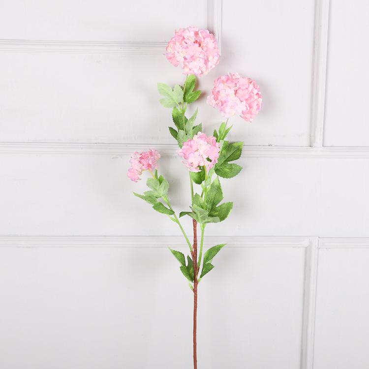 Pastoral Hydrangea Simulation, Decorative Wedding Fake Flower Ornament Head Hydrangea