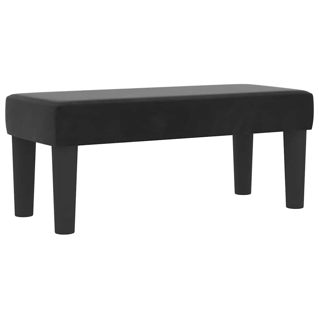 Box Spring Bed with Headboard Black 200 X 80 Cm Velvet