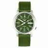 Repasované pánské hodinky Seiko 5 Military se zeleným ciferníkem, automatické SNK805K2