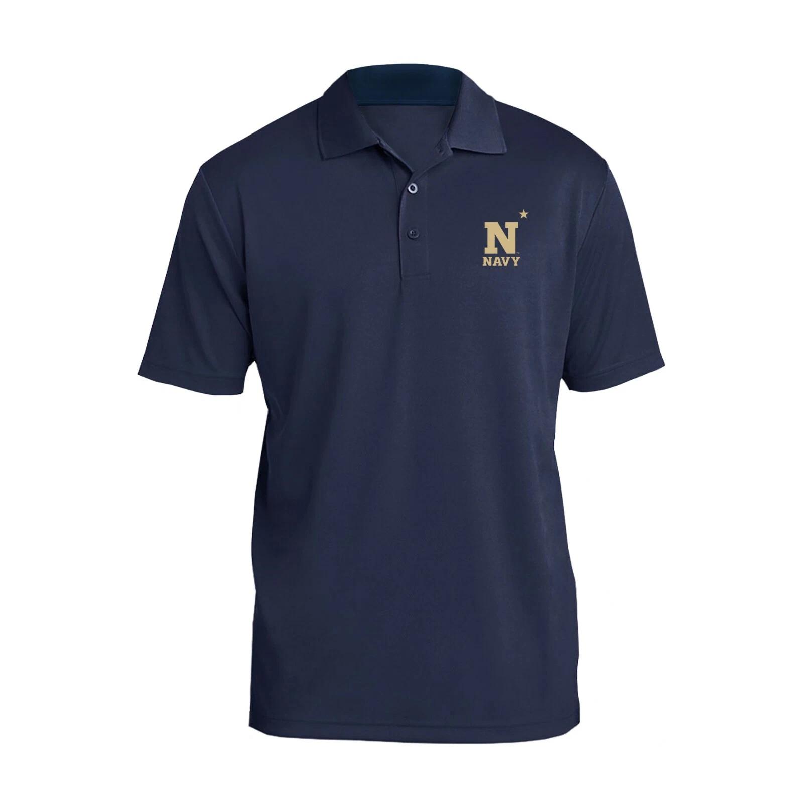 US Naval Academy Midshipmen Primary Logo LC Polo - Navy 3XL