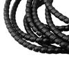 1 szt. Czarny wąż hydrauliczny Osłona / Ochrona kabla Spiralnie zwinięty 5m D-8 10 12mm Nowy