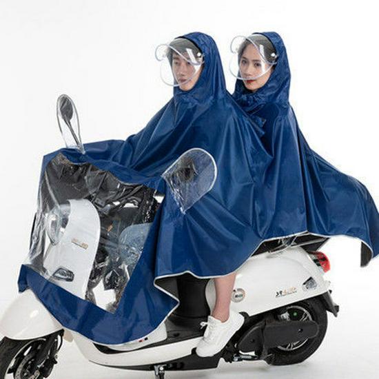 Mantella Pioggia Spessa Unisex per Scooter Elettrico/Bicicletta: Attrezzatura Antipioggia Torrenziale per Adulti