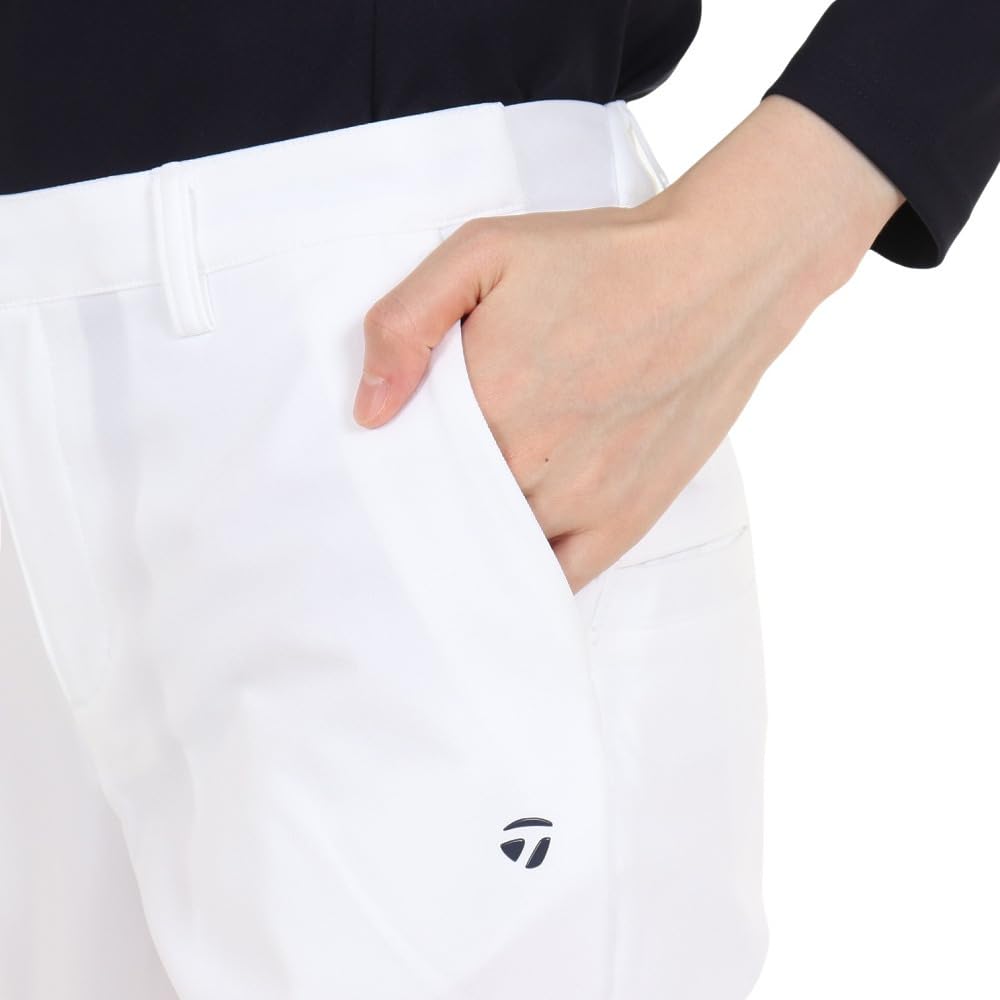 TaylorMade Texbridge Basic Tapered Pants, White, Size XS, Women's Golf Pants, 2023FW, TL151