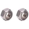 100pcs Premium Lock Nut Set Practical Stainless Steel Nut Versatile Metric Hex Nut  For Bolts