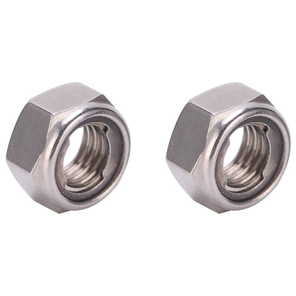 100pcs Premium Lock Nut Set Practical Stainless Steel Nut Versatile Metric Hex Nut For Bolts