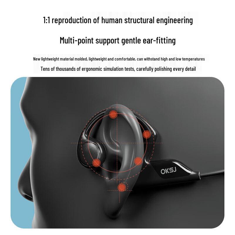 Oaks Z1 Bone Conduction Wireless Sports Headphones
