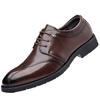 Herbst neue Herren Business Casual Lederschuhe weiche Sohle spitz Hochzeitsschuhe trendige Herrenschuhe