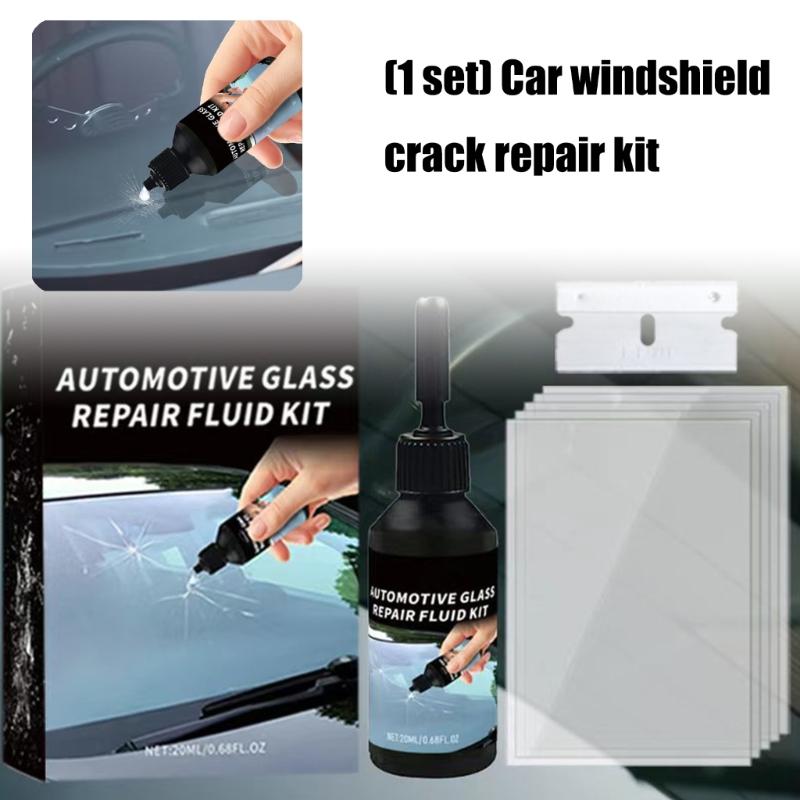 Complete Windshield Repair Set Includes Resin Solution And Curing Film For Seamless Crack Elimination Curing Film Tools