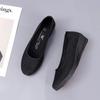Pure Black Hollow Mesh Shoes Breathable Summer Slip-On Work Shoes Beauty Therapist Sports Little Black Shoes Old Beijing
