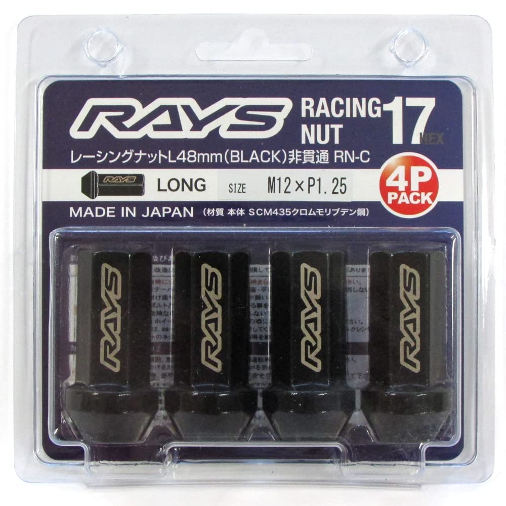 

[RAYS] 17HEX гоночная гайка непроникающего типа L48 4PC M12X1.25 BK Номер продукта: 74130000011БК