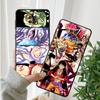Black Soft Phone Cover Case for Xiaomi Redmi Note 9S 13 14 Pro Plus 7 8 11s 12s 10S 9 10 11 12 Pro One Piece Nami Luffy