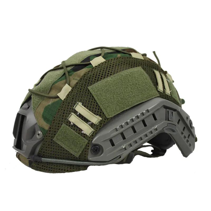 1 PC Copertura per casco tattico per caschi Fast MH PJ BJ Protezione per casco Fast Cordino elastico (Casco non incluso)