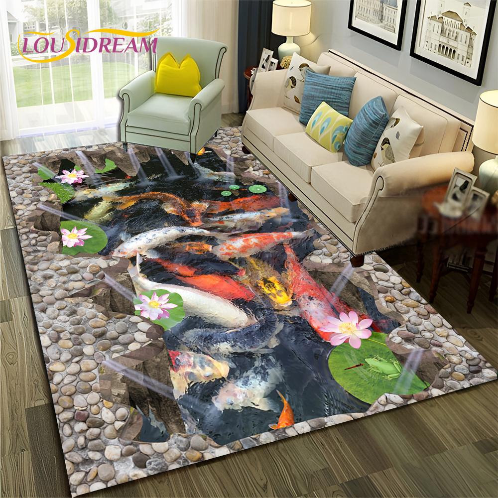 HD Hallucination Vision 3D Illusion Carpet Rug for Home Living Room Bedroom Sofa Doormat Decor,Child Area Rug Non-slip Floor Mat