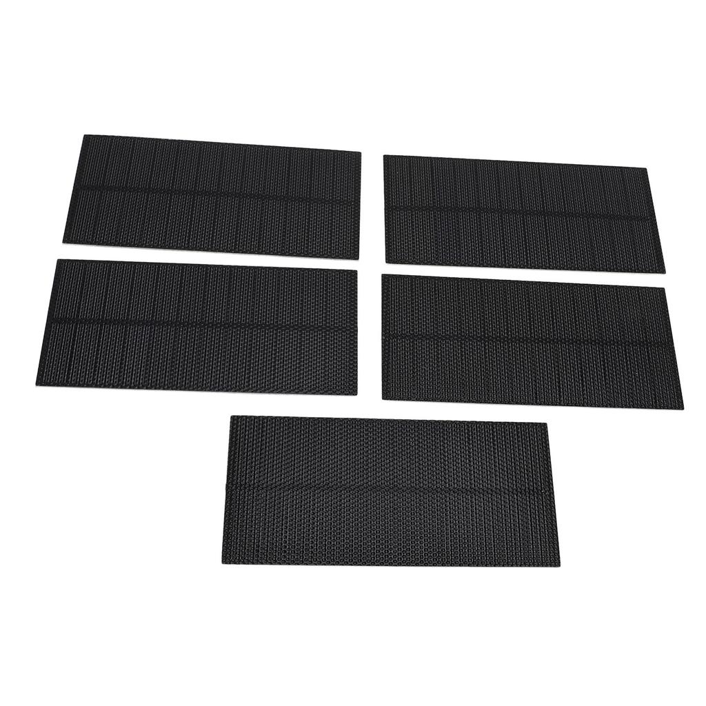 5pcs Solar Panel 5W Single Piece ETFE Monocrystalline Silicon Portable Solar Charging Panel for Scientific Projects Electronic Applications