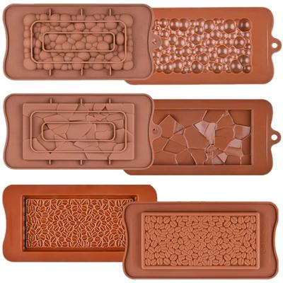 DIY Chocolate Silicone Molds Cake Candy Protein and Energy Bar Molds Food Grade High Quality Square Eco-friendly Silicone Mold
