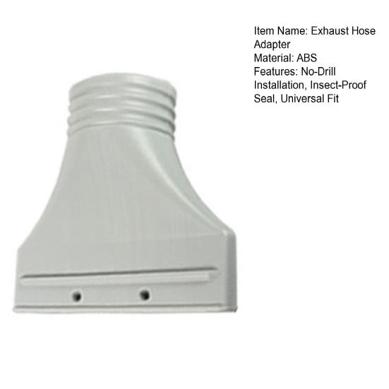 Flache Basis Auspuffadapter Klimaanlagenschlauchadapter, AC-Fensterdichtung Lüftungsset Nicht-permanent für Drehflügel Dachfenster, 100mm Anschluss Tragbar